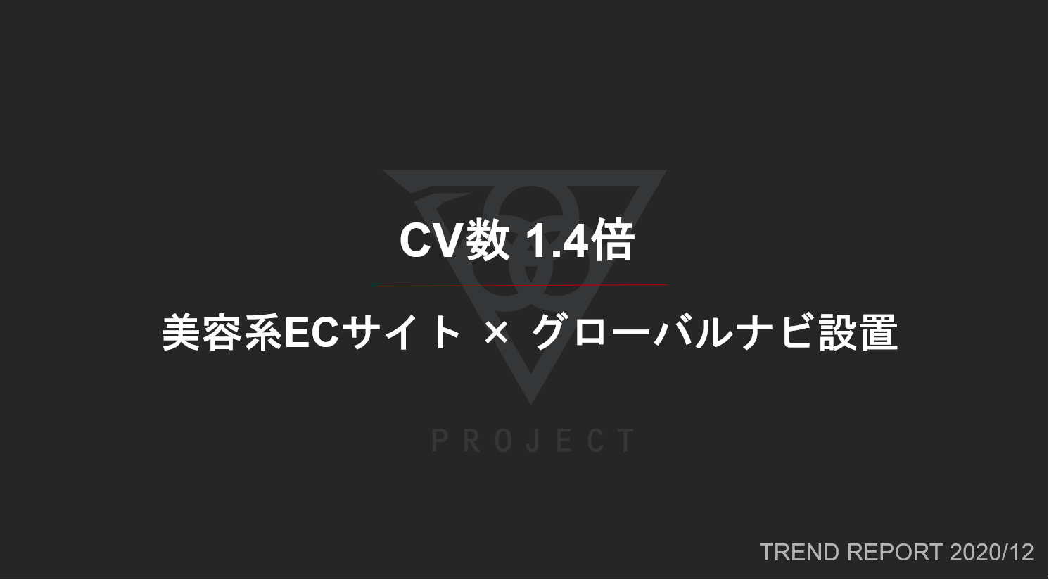 CV数1.4倍 | 美容系ECサイトのグローバルナビ設置施策